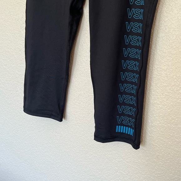 Victoria’s Secret Sport | Black and Blue Capri Leggings - Picture 4 of 8